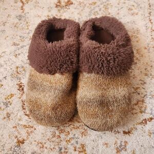 Cozy Brown and Tan Slippers